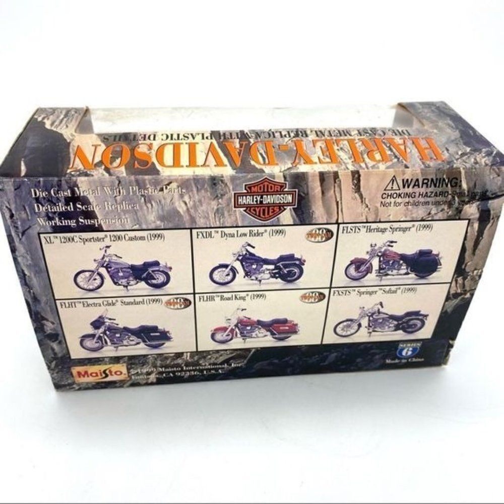 Maisto 1999 Harley Davidson FXSTS Springer Softail Motorcycle Die Cast Series 6 - Picture 6 of 12